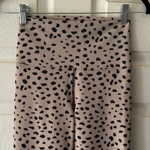Beach Riot Leopard Ribbed Leggings Small